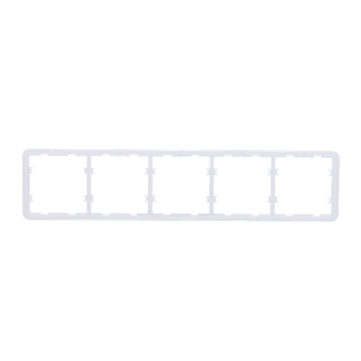 Cadre pour cinq dispositifs - Compatible avec 2 x AJ-SIDEBUTTON - Compatible avec 3 x AJ-CENTERBUTTON - Ajax - LightSwitch Frame (5 seats)